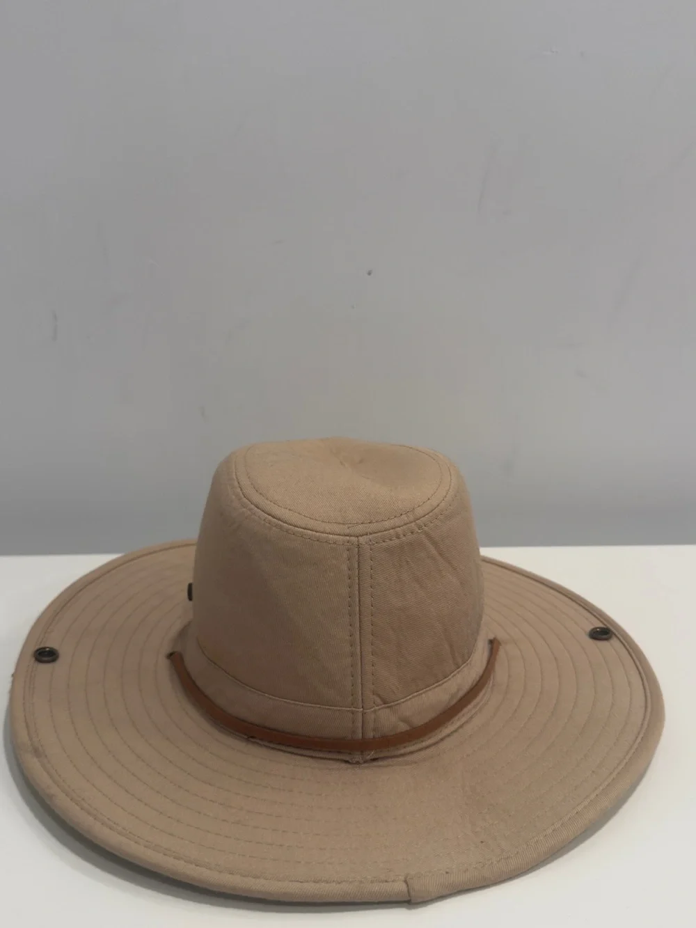 Tan Wide Brim Outdoor Fedora Hat - Unbranded